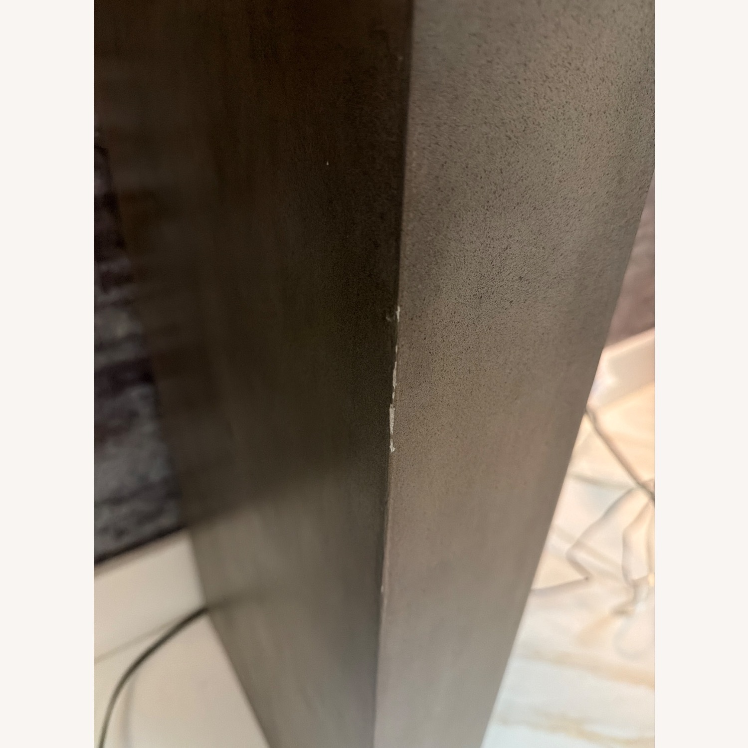 Luxe Home Furniture Dark Gray Concrete Side Table - image-7
