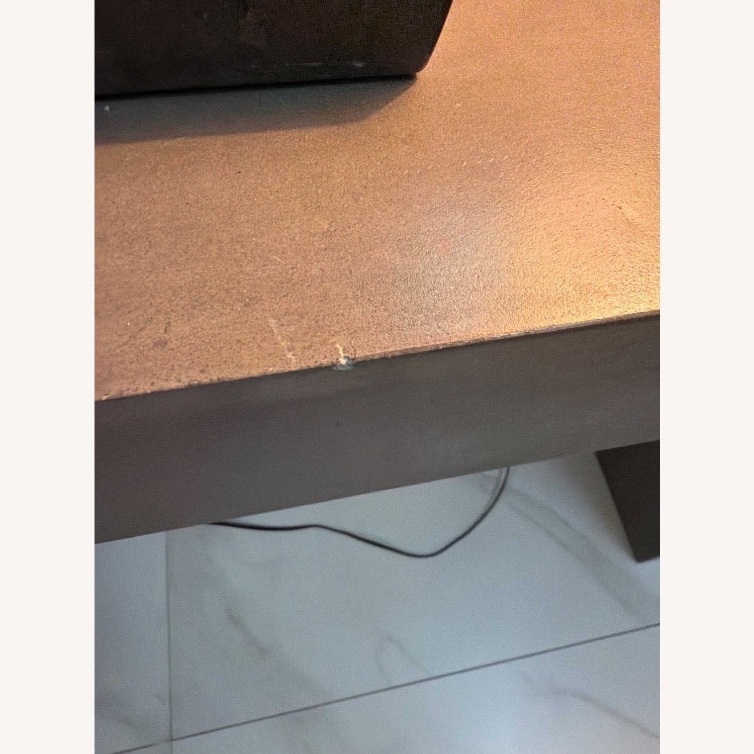 Luxe Home Furniture Dark Gray Concrete Side Table - image-8