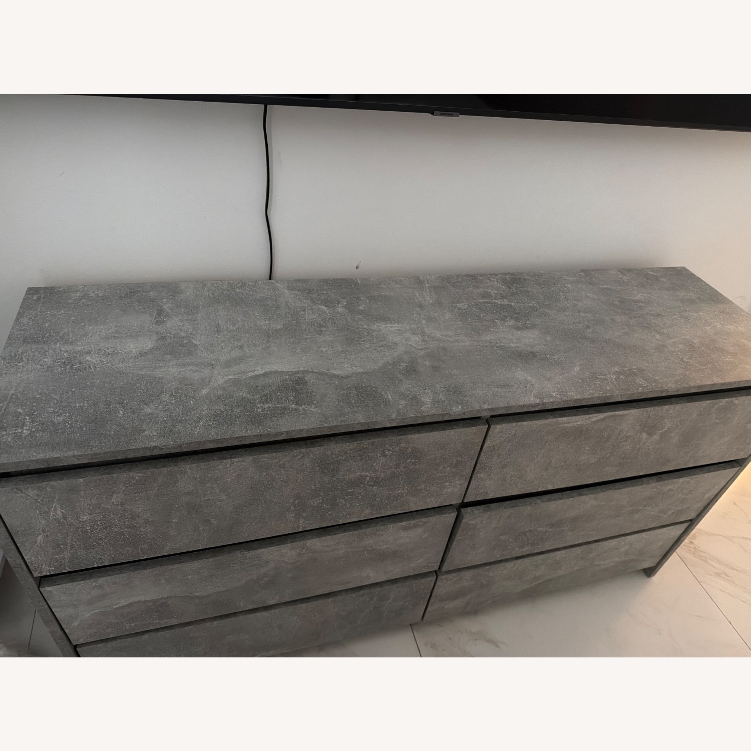 Overstock Light Gray Wood Dresser - image-2