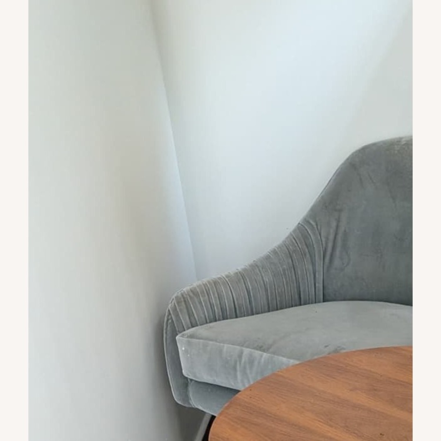 West Elm Light Gray Accent Chair - image-3