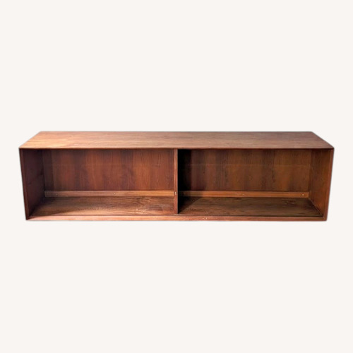 Used Dark Brown Wood Media Storage for sale on AptDeco