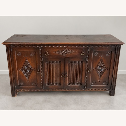 Used Dark Brown Wood Sideboard for sale on AptDeco