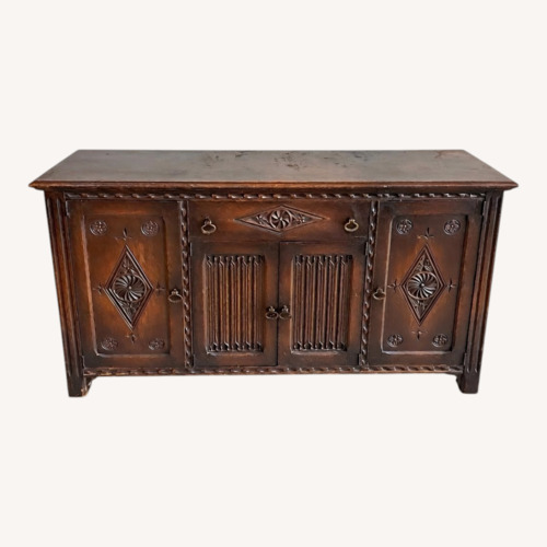 Used Dark Brown Wood Sideboard for sale on AptDeco