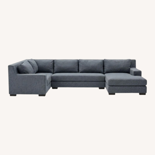 Used Restoration Hardware Modena Dark Gray 3Pc Sectional for sale on AptDeco