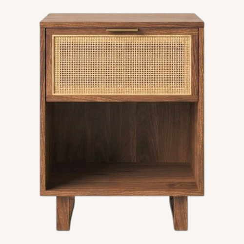 Used Urban Outfitters Light Brown Wood Nightstand for sale on AptDeco