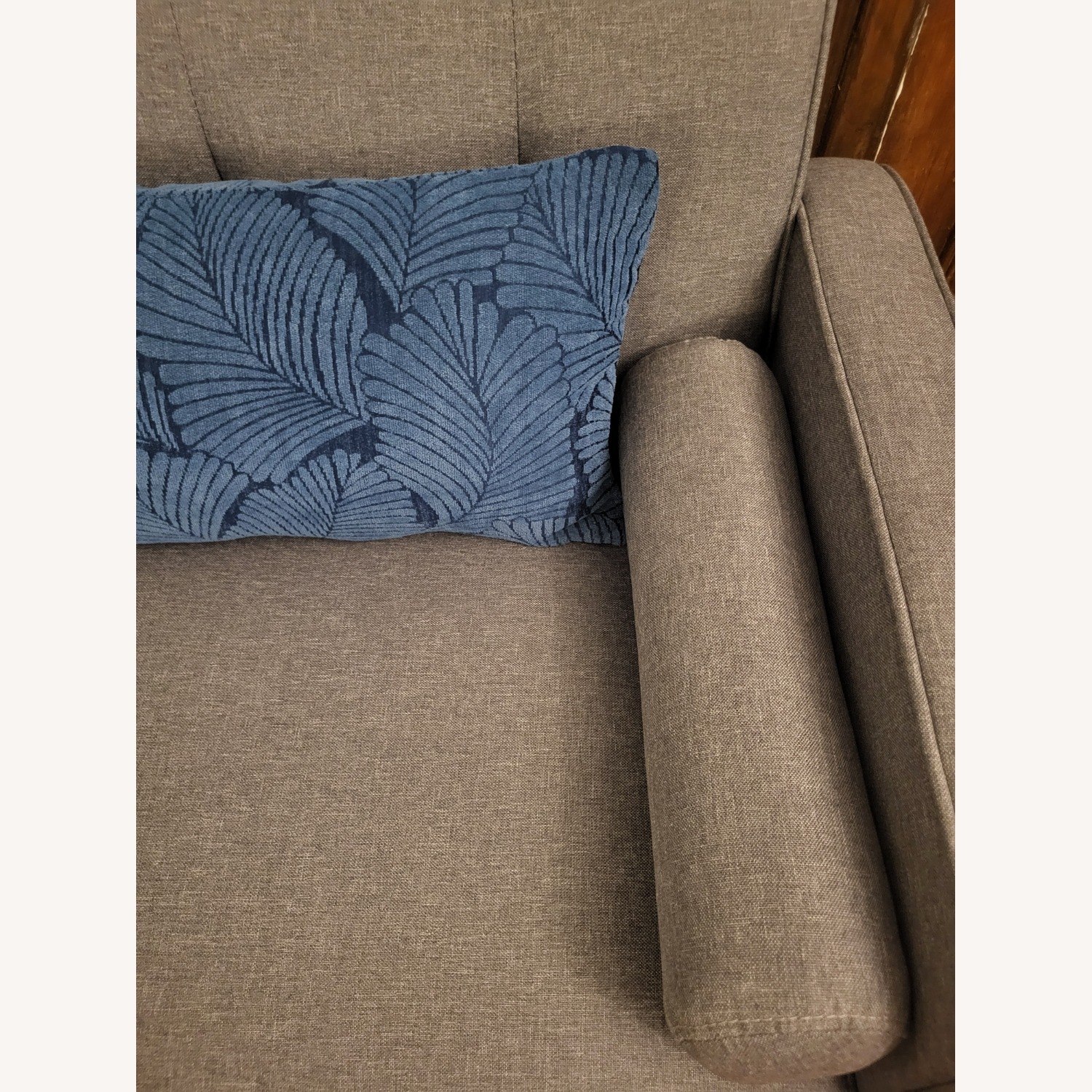 Light Gray Fabric Sleeper Sofa - image-4