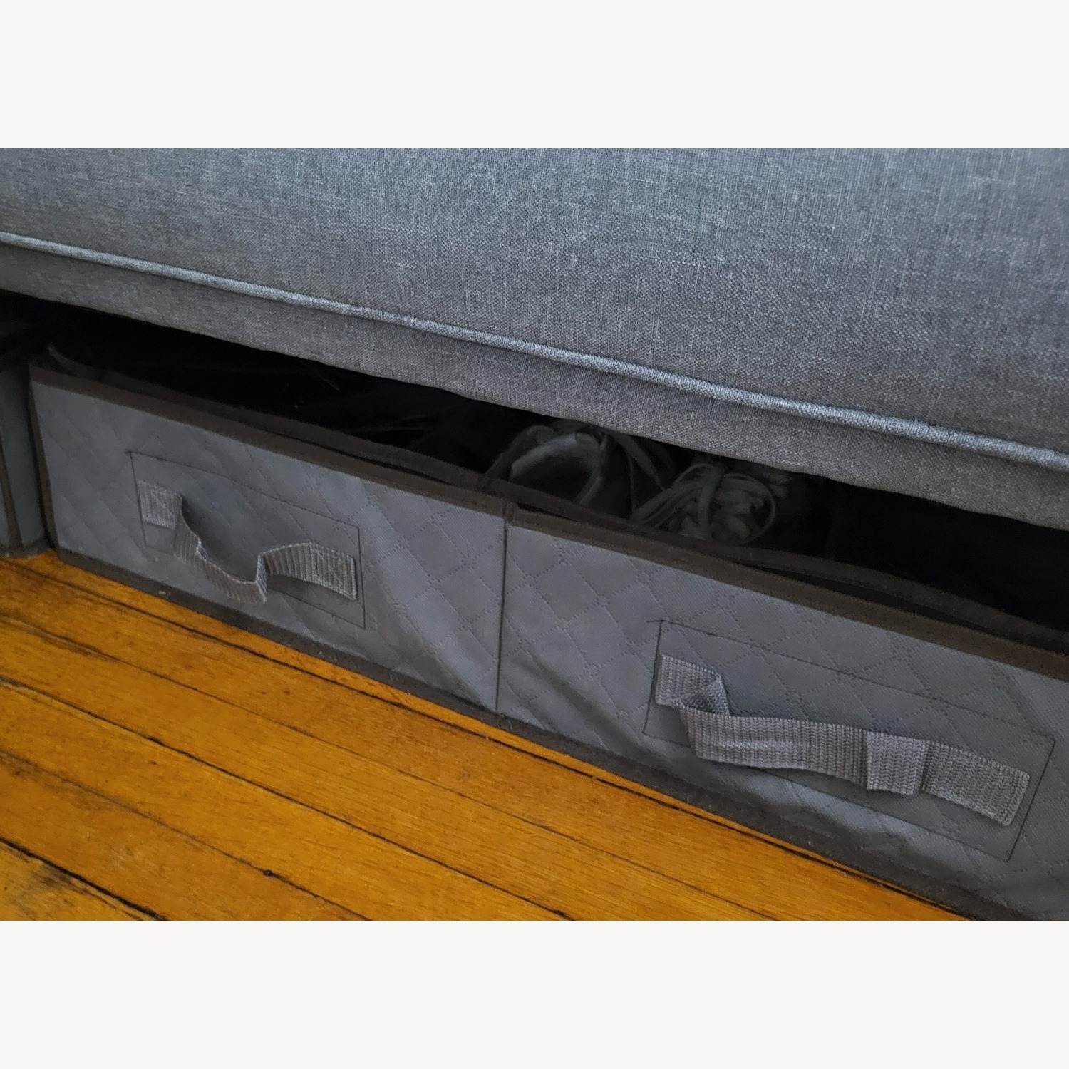 Light Gray Fabric Sleeper Sofa - image-6