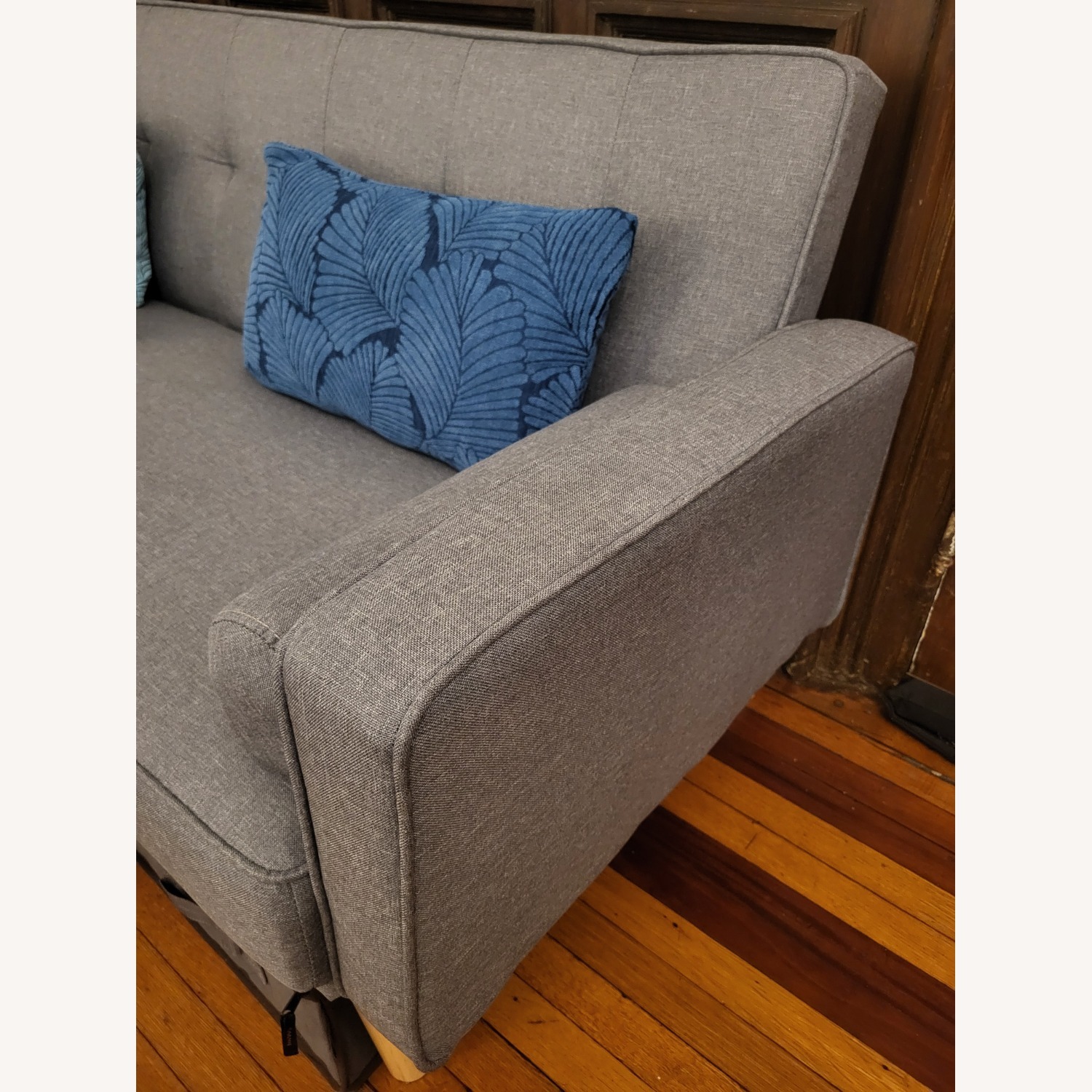 Light Gray Fabric Sleeper Sofa - image-3