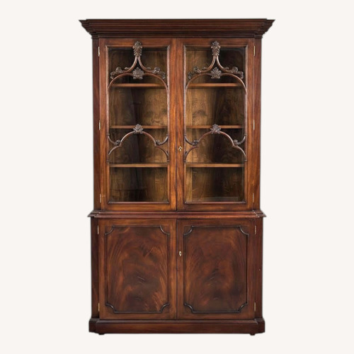 Used Ralph Lauren Dark Brown Wood Armoire for sale on AptDeco
