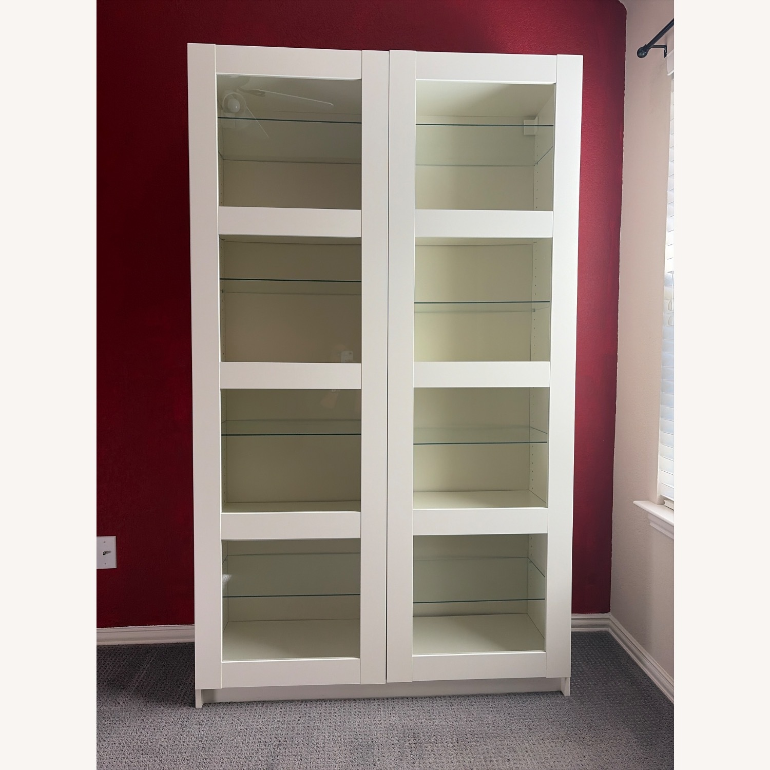 IKEA White Wood Bookcase - image-1