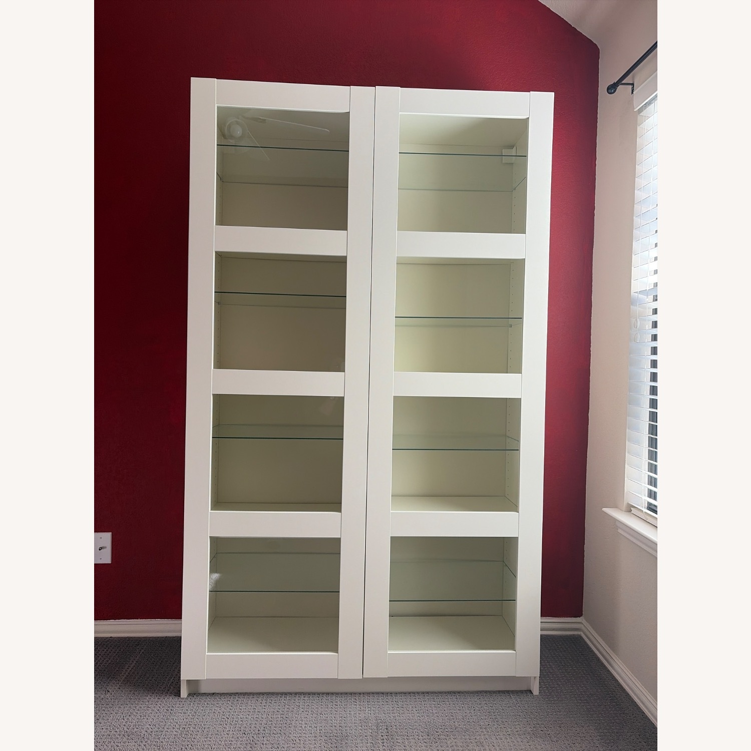 IKEA White Wood Bookcase - image-2