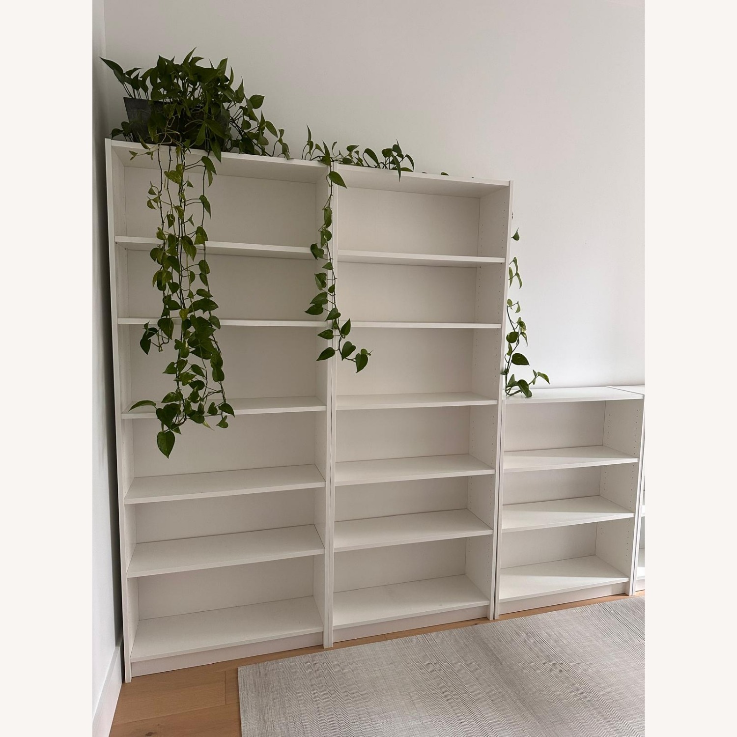 IKEA White Wood Bookcase - image-4