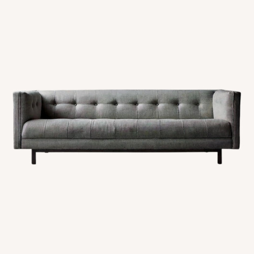Used Restoration Hardware Madison Velvet Sofa + Matching Chair Set - Twilight for sale on AptDeco