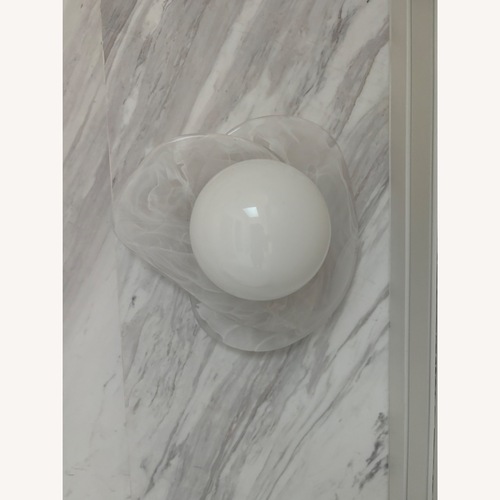 Used Arteriors Home White Glass Wall Lamps for sale on AptDeco