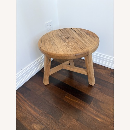Used Anthropologie Reclaimed Elm Side Table for sale on AptDeco