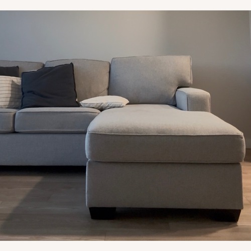 Used Boston Interiors Light Gray Fabric Sleeper Sofa for sale on AptDeco