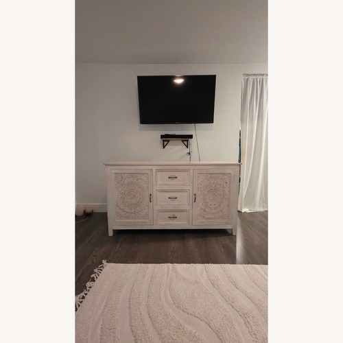 Used Wayfair White Wood Sideboard for sale on AptDeco