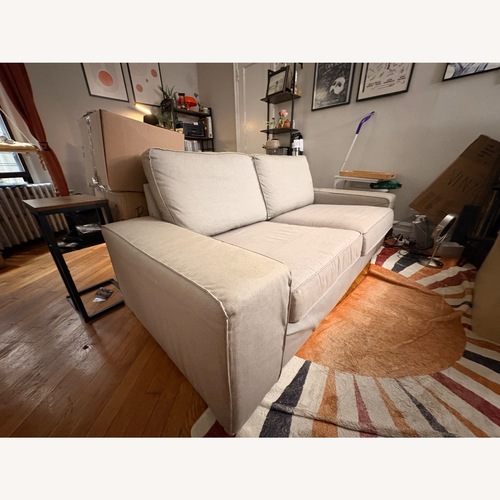 Used IKEA Light Gray Fabric 2 Seater Sofa for sale on AptDeco