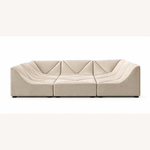 Used Dune Style Sofa Beige Fabric for sale on AptDeco