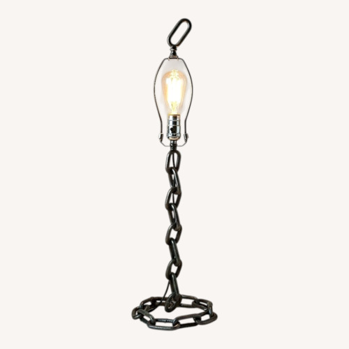Used Mid-Century Brutalist Chain Table Lamp for sale on AptDeco