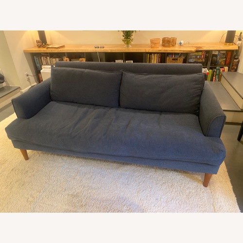 Used Apt2b Saxon Blue Fabric 2 Seater Sofa for sale on AptDeco