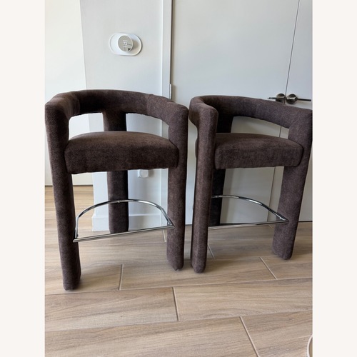 Used Chocolate Counter Stool for sale on AptDeco