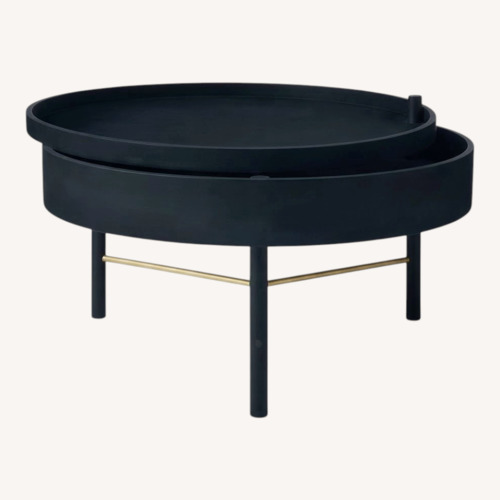 Used Audo Copenhagen Turning Tables - Black Ash/Brass for sale on AptDeco
