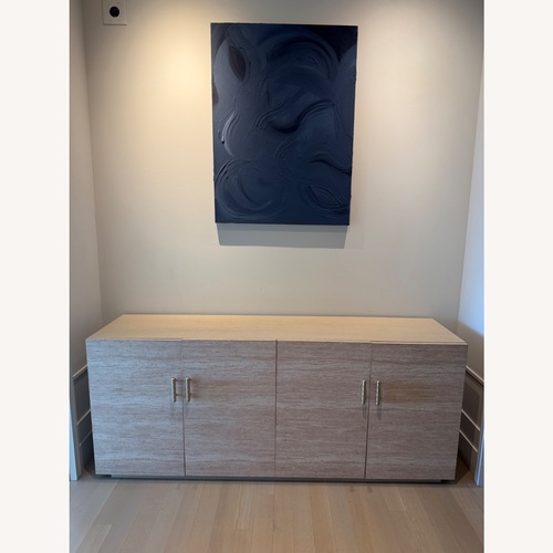 Used Light Gray Wood Sideboard for sale on AptDeco