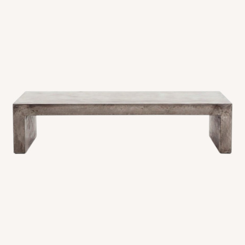 Used Lumens Parish Concrete Coffee Table for sale on AptDeco