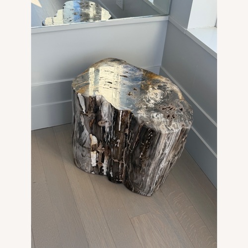 Used ABC Carpet and Home Natural Marble Side Table for sale on AptDeco