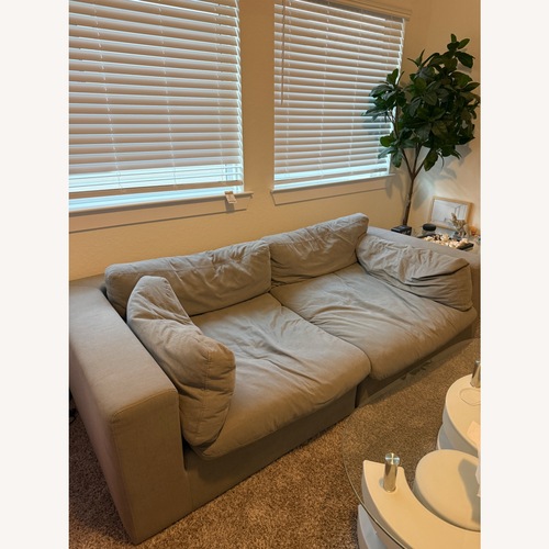 Used Modani  Light Gray Fabric 2 Piece Sectional for sale on AptDeco