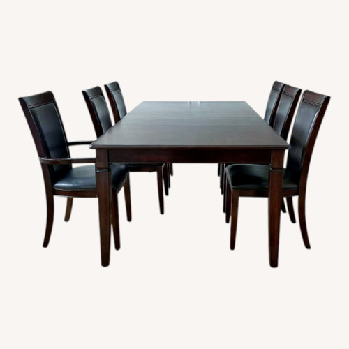 Used Coaster Furniture Extendable Table with 6 chairs for sale on AptDeco
