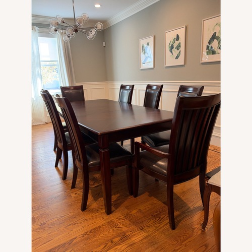 Used Coaster Furniture Extendable Table with 6 chairs for sale on AptDeco