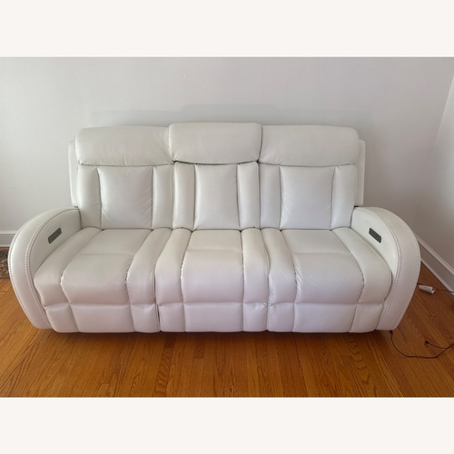 Used Bob's Discount Furniture Tuxedo White 3+ Seater Sofa for sale on AptDeco