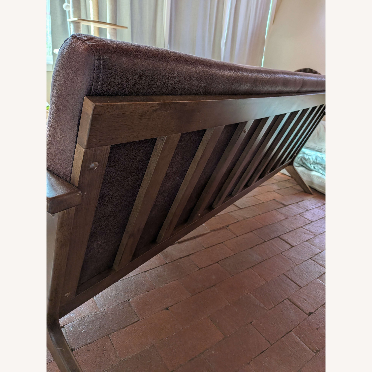 Midcentury Modern Wood Sofa - image-3