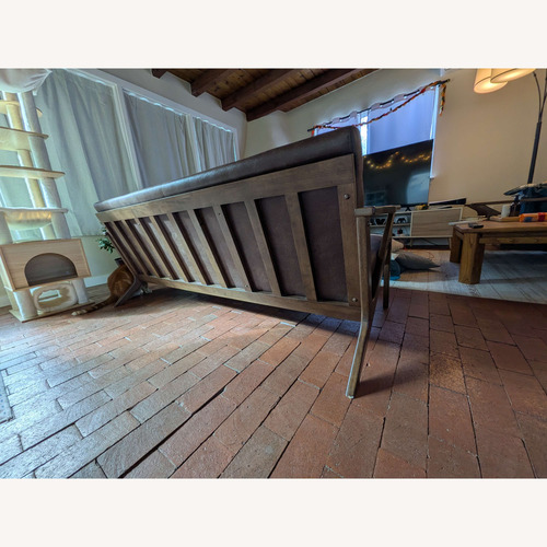 Used Midcentury Modern Wood Sofa for sale on AptDeco