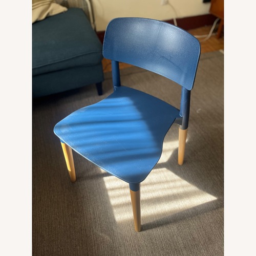 Used Blue Plastic Office Chair for sale on AptDeco