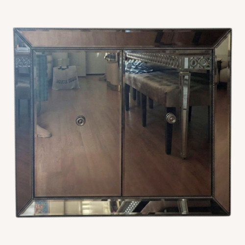 Used Z Gallerie Silver Mirrored Glass Wall Mirror for sale on AptDeco