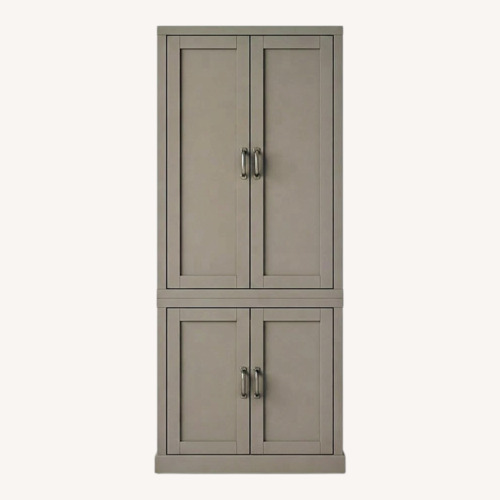 Used Pottery Barn Kids charcoal Wood Armoire for sale on AptDeco