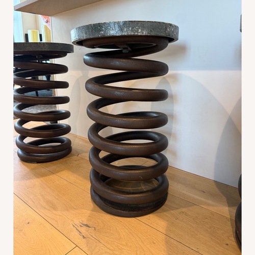 Used Restoration Hardware Industrial Coil Stool for sale on AptDeco
