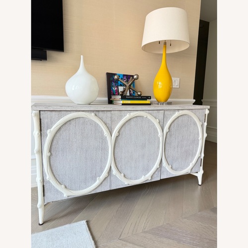 Used Mr. Brown London Light Gray Wood Media/Sideboard for sale on AptDeco