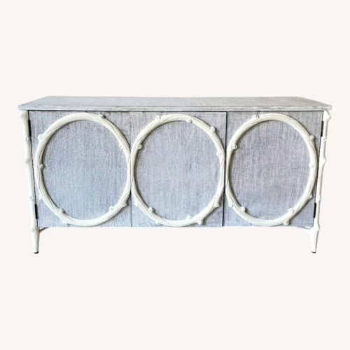 Used Mr. Brown London Light Gray Wood Media/Sideboard for sale on AptDeco