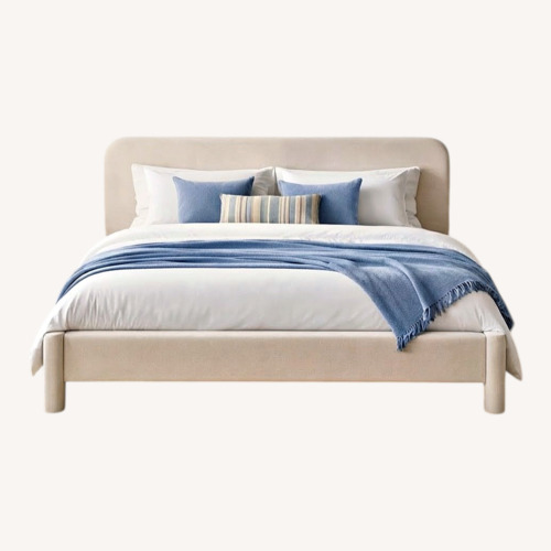 Used Wayfair Reigen Curved Headboard Upholstered Platform Bed  for sale on AptDeco