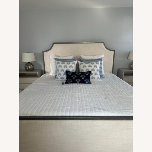 Used Bassett Palisades King Bed With Matching Bench for sale on AptDeco