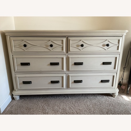 Used White Wood Dresser for sale on AptDeco