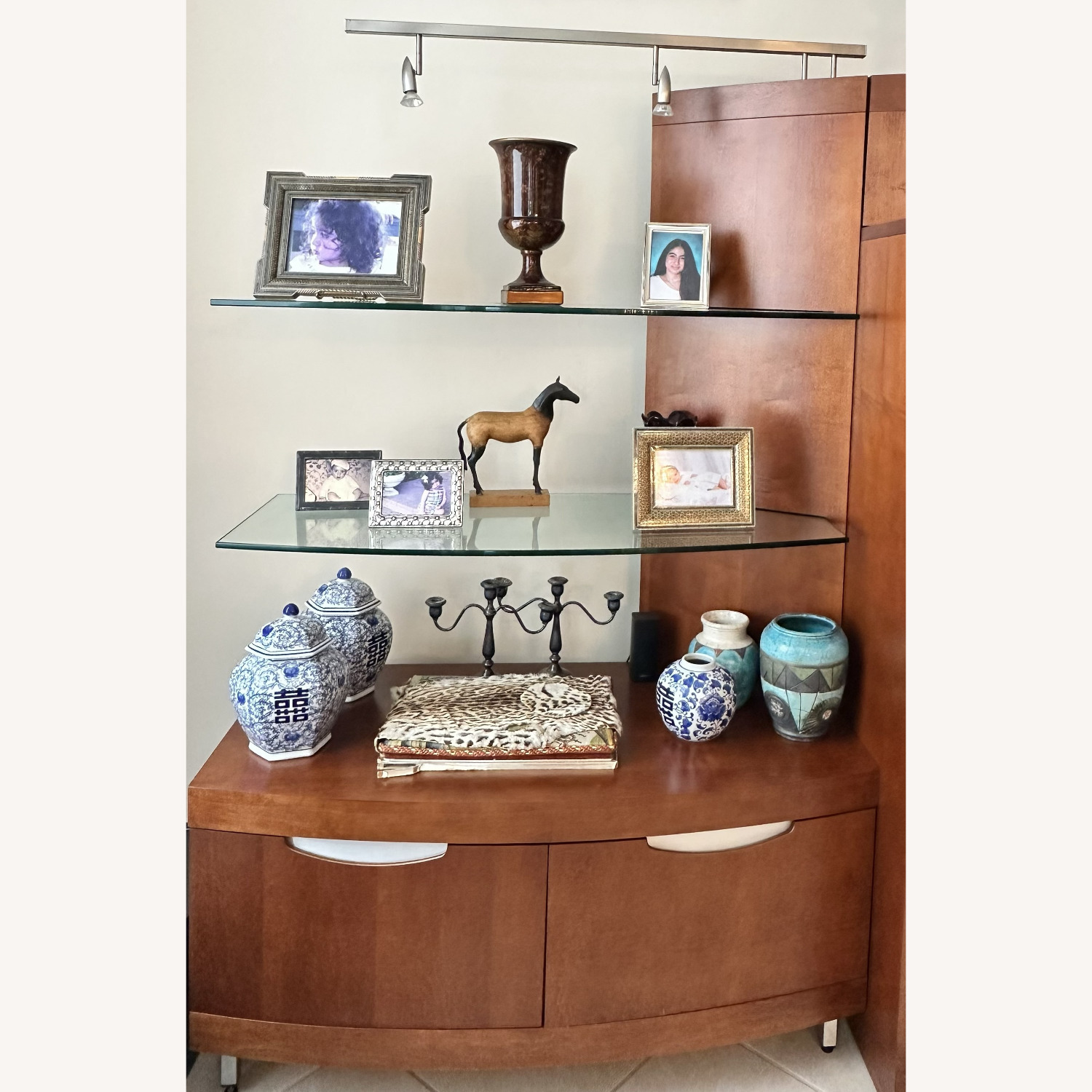 Scan Design Furniture Dark Brown Wood Wall Unit - image-2
