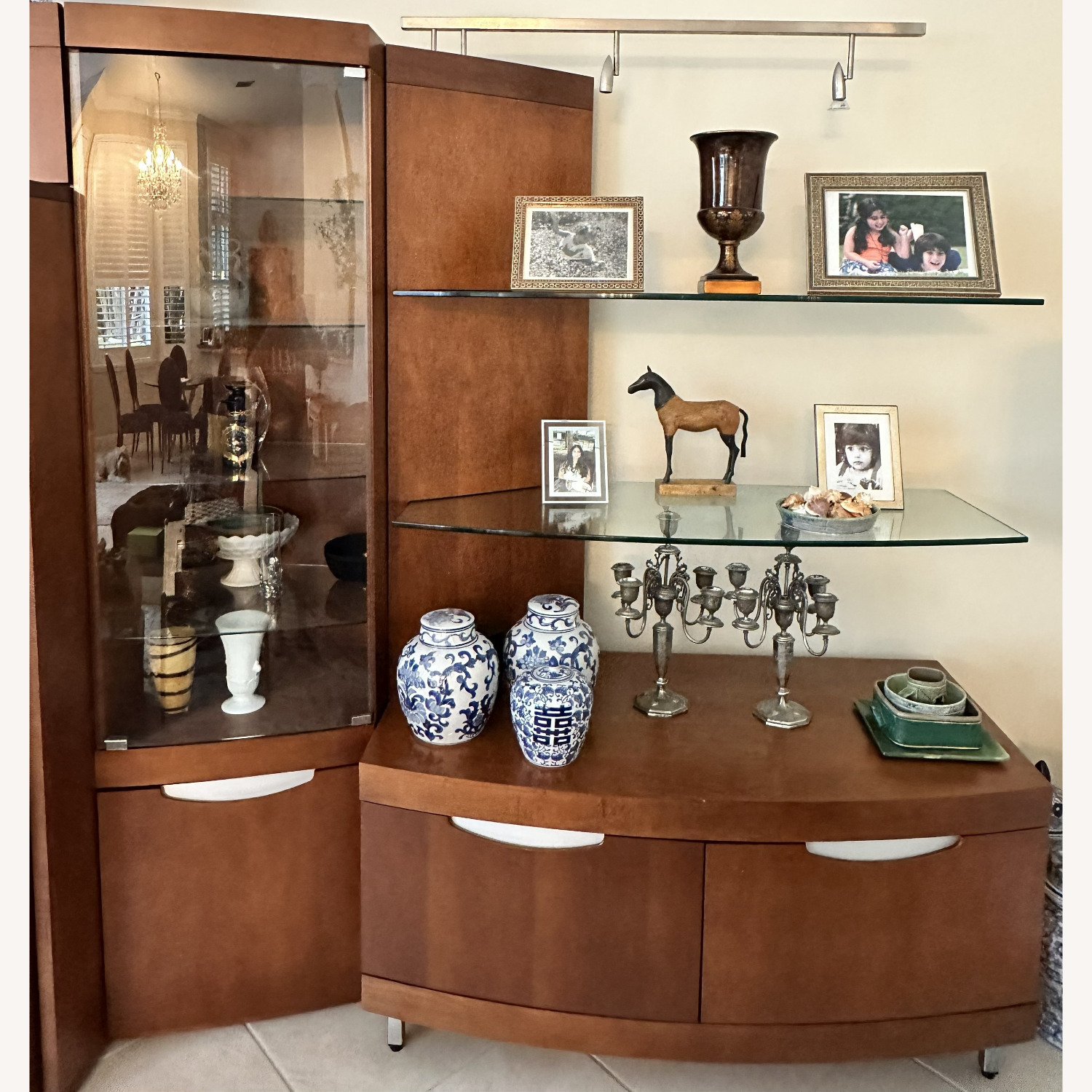 Scan Design Furniture Dark Brown Wood Wall Unit - image-4