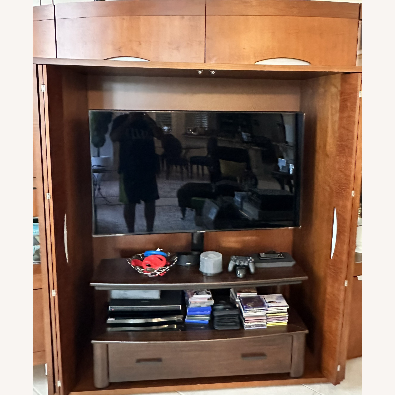 Scan Design Furniture Dark Brown Wood Wall Unit - image-3