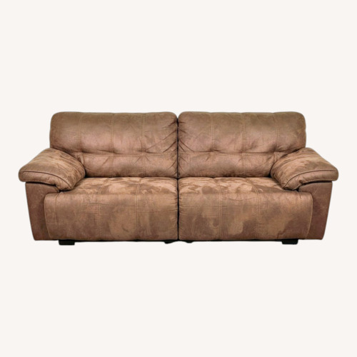 Used Raymour & Flanigan Dark Brown 2 Seater Sofa for sale on AptDeco