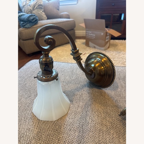 Used Vintage/Antique Finds Brass Wall Lamp for sale on AptDeco